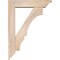 Ekena Millwork Balboa Traditional Smooth Bracket w/ Offset Brace, Douglas Fir, 5 1/2"W x 22"D x 30"H BKT0604X22X30BOA01SDF - alternate 4